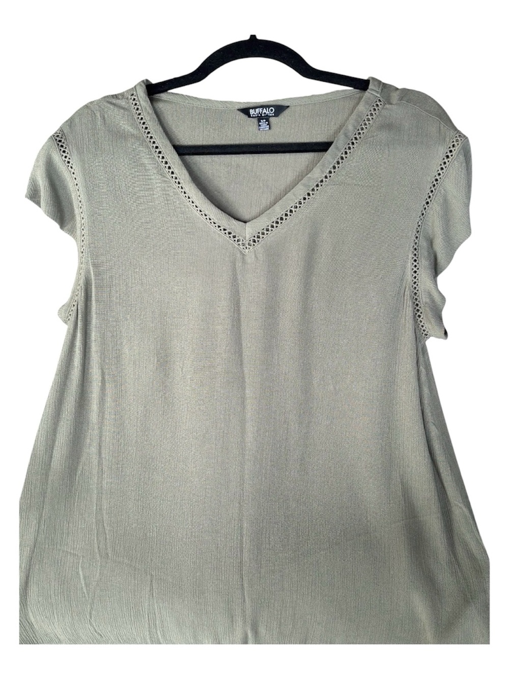 Women's pull on top, Buffalo David Bitton olive green size S/P.